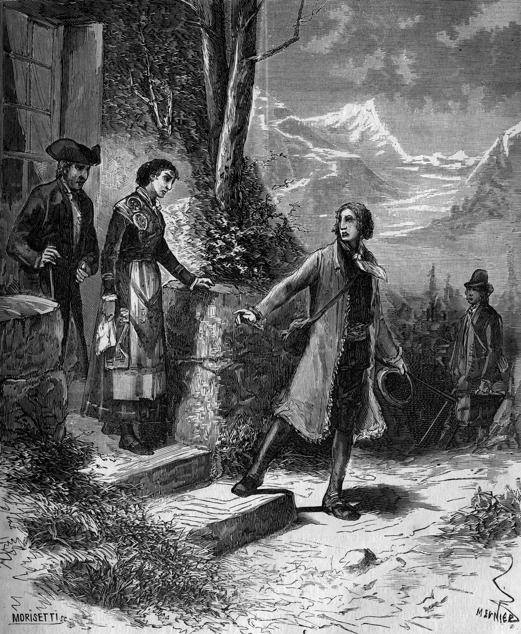 Carl Von Linne naturforsker og svensk forfatter (1707 - 1778) forlod sin forlovede for en rejse til England og Holland. af French School