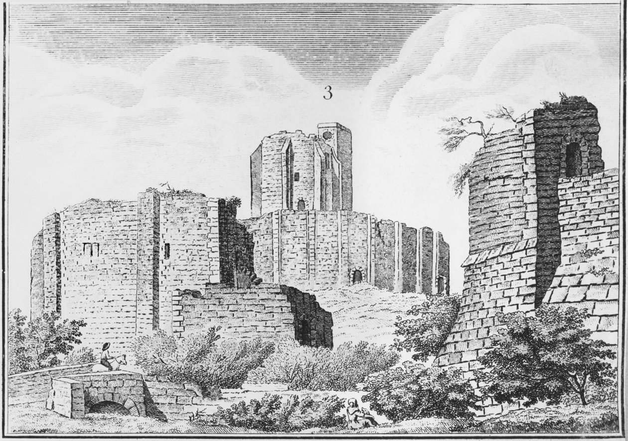 Gisors Slot, Normandiet, begyndelsen af det 19. århundrede af French School