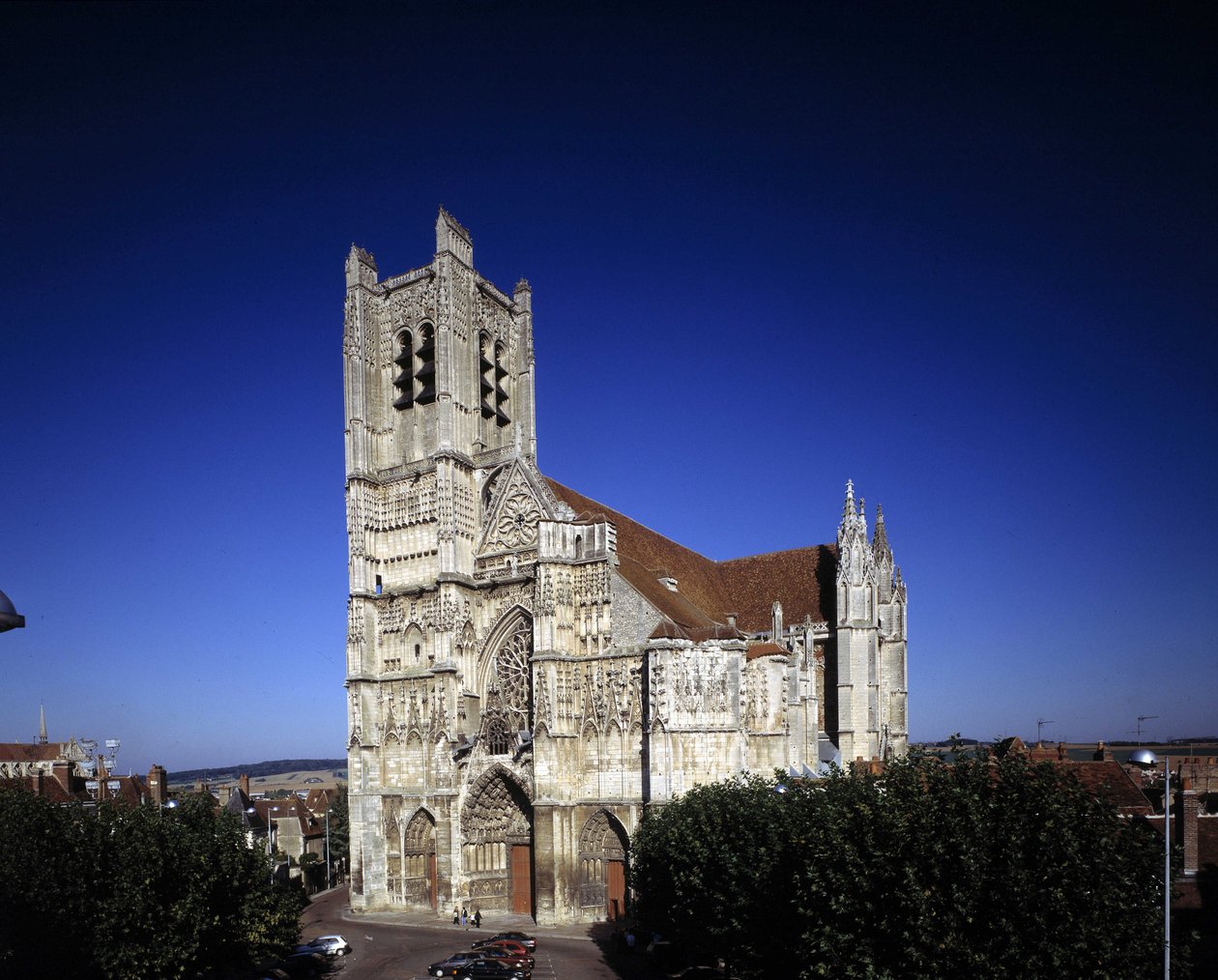 Katedralen i Auxerre (89) af French School