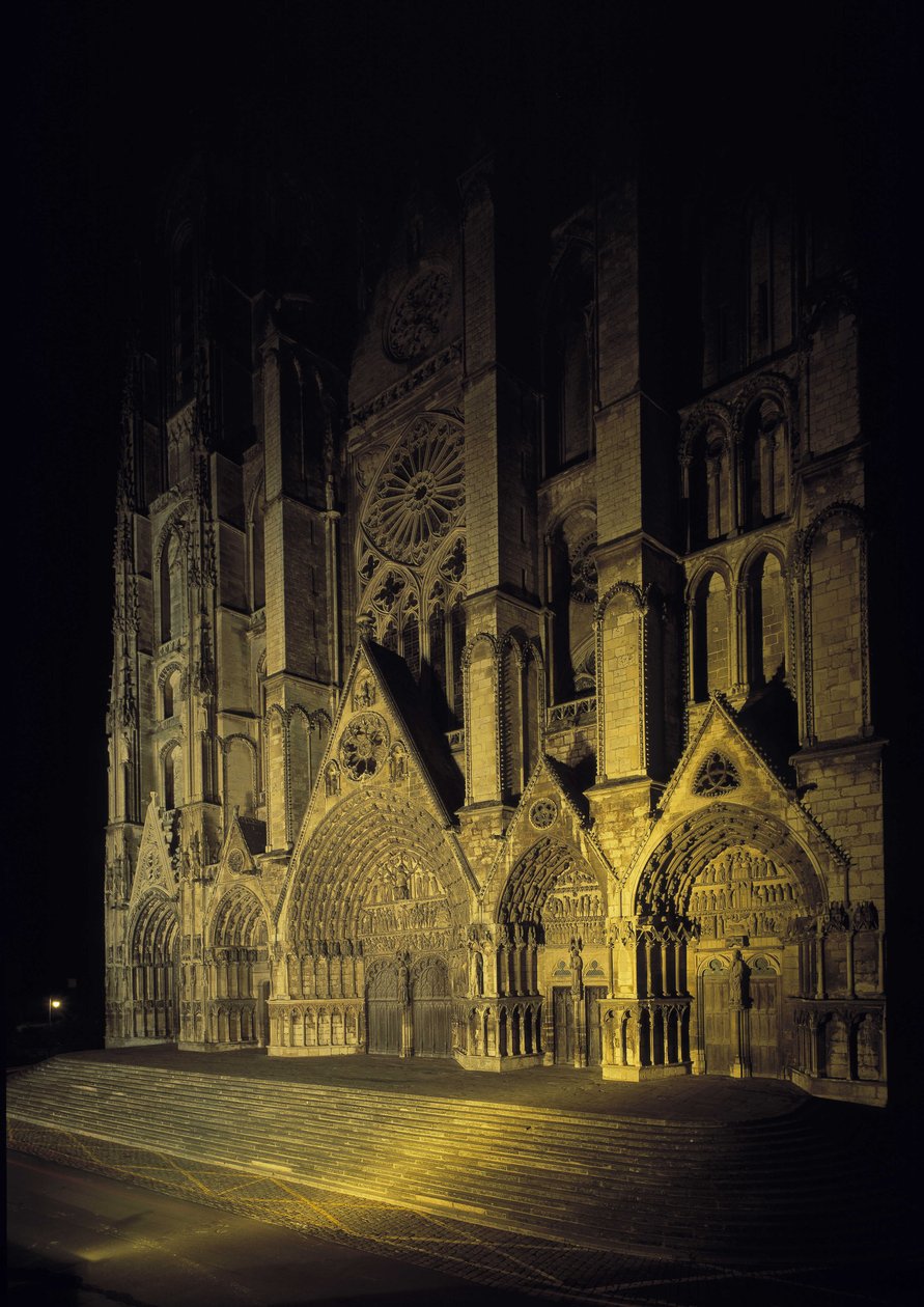 Bourgesdani Cathedral af French School
