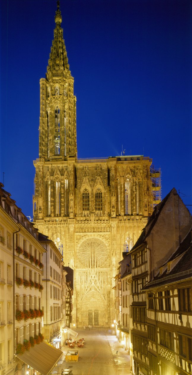 Strasbourg-katedralen (Bas Rhin 67) af French School