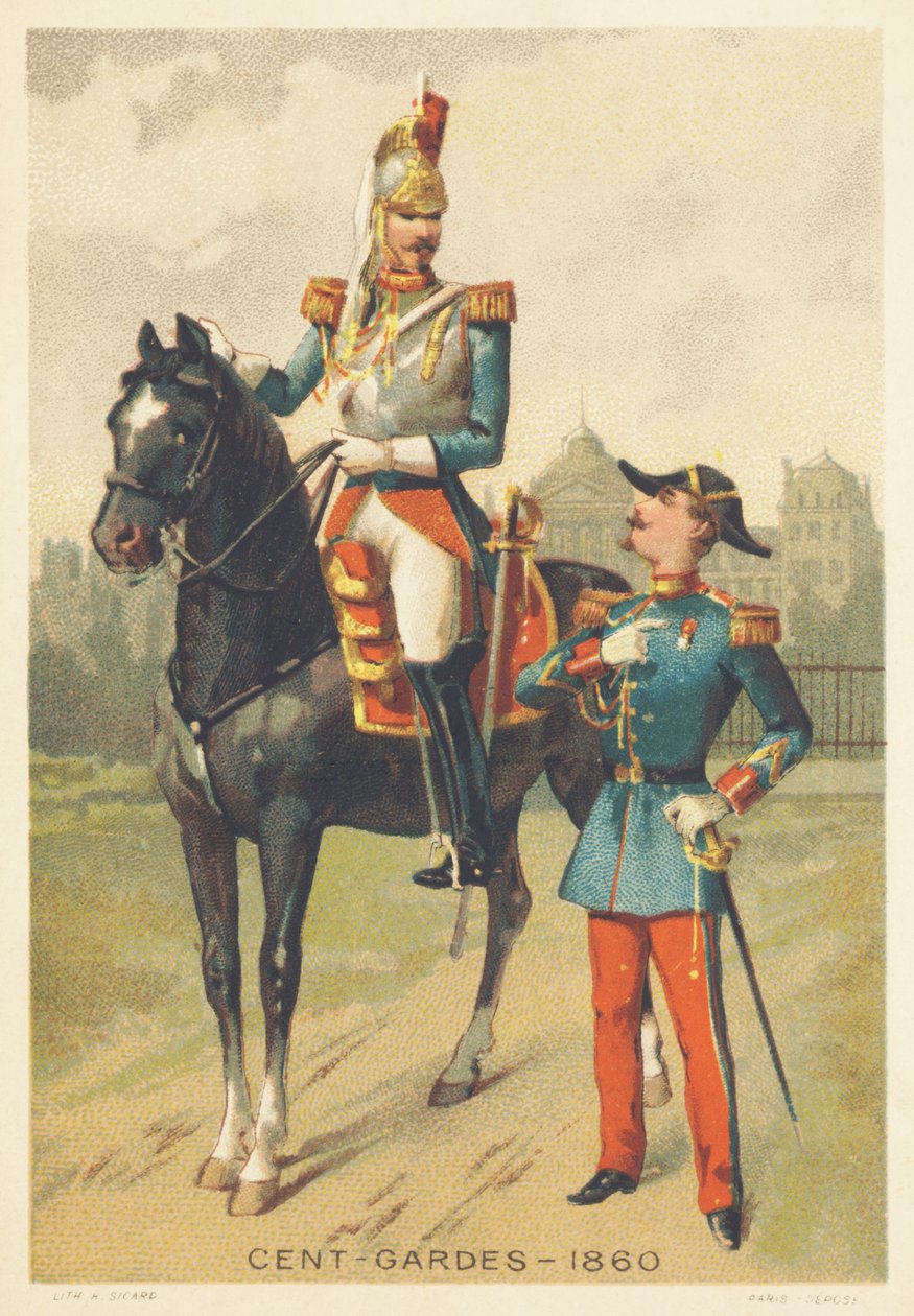 Centengudes i 1860 (elitekavalerikorpsets ansvar for kejser Napoleon III