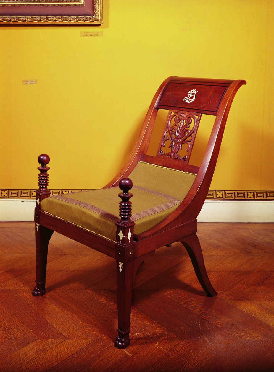 Stol, First Empire Style, 1810 (træ) af French School