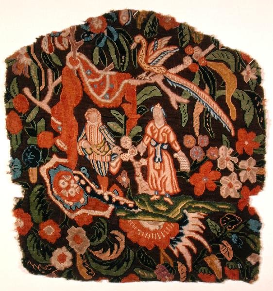 Stoleryg (broderi) af French School