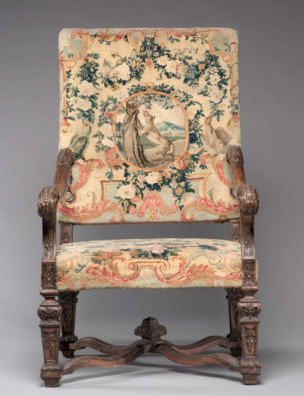 Stol, fabrikant Savonnerie Factory, før 1717 af French School