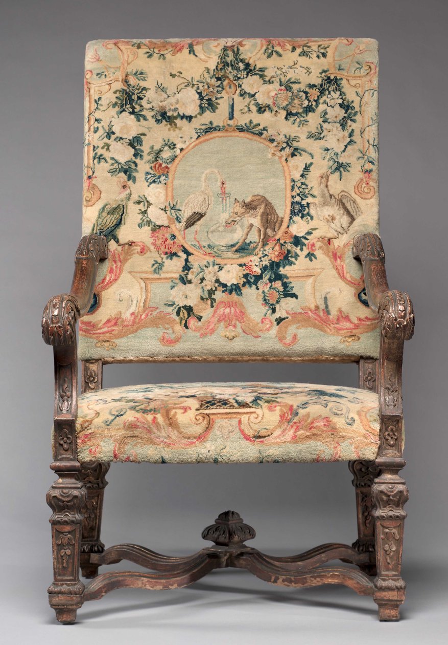 Stol, fabrikant Savonnerie Factory, før 1717 af French School