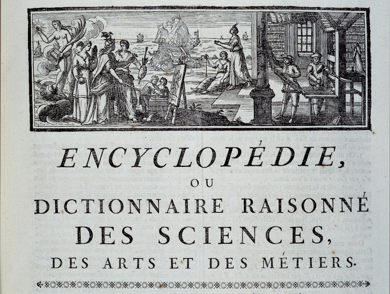Kapitelleder for Encyclopedia of Diderot og Alembert af French School
