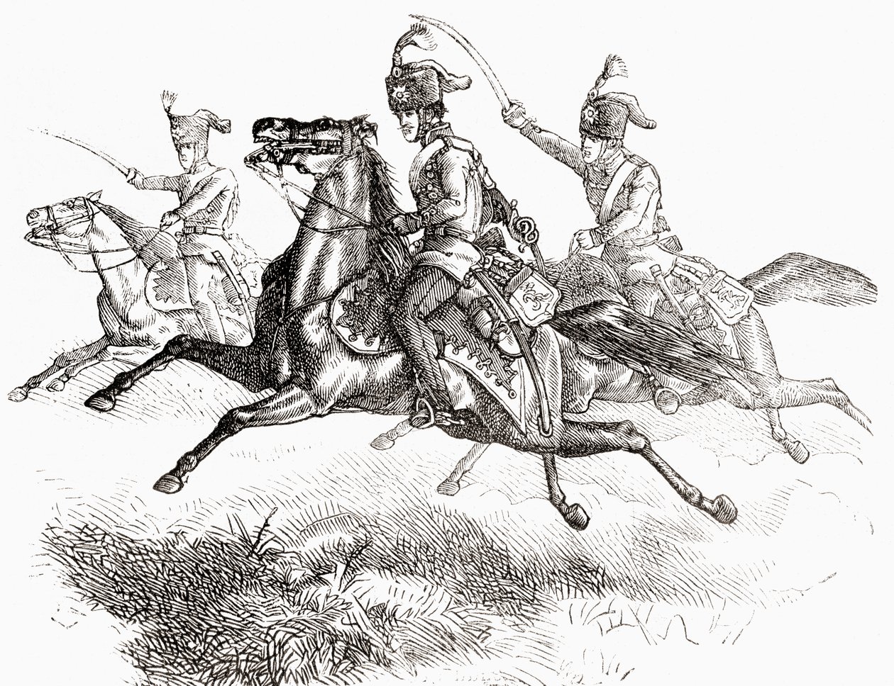 Ladende husarer eller hussarder, fra 