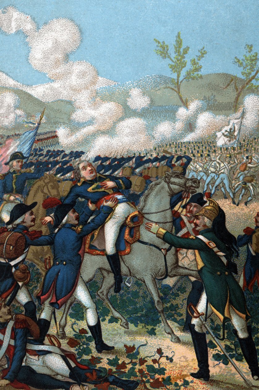 Charles Antoine Desaix de Veygoux (1768-1800), fransk general, døde i Marengo den 14. juni 1800. af French School