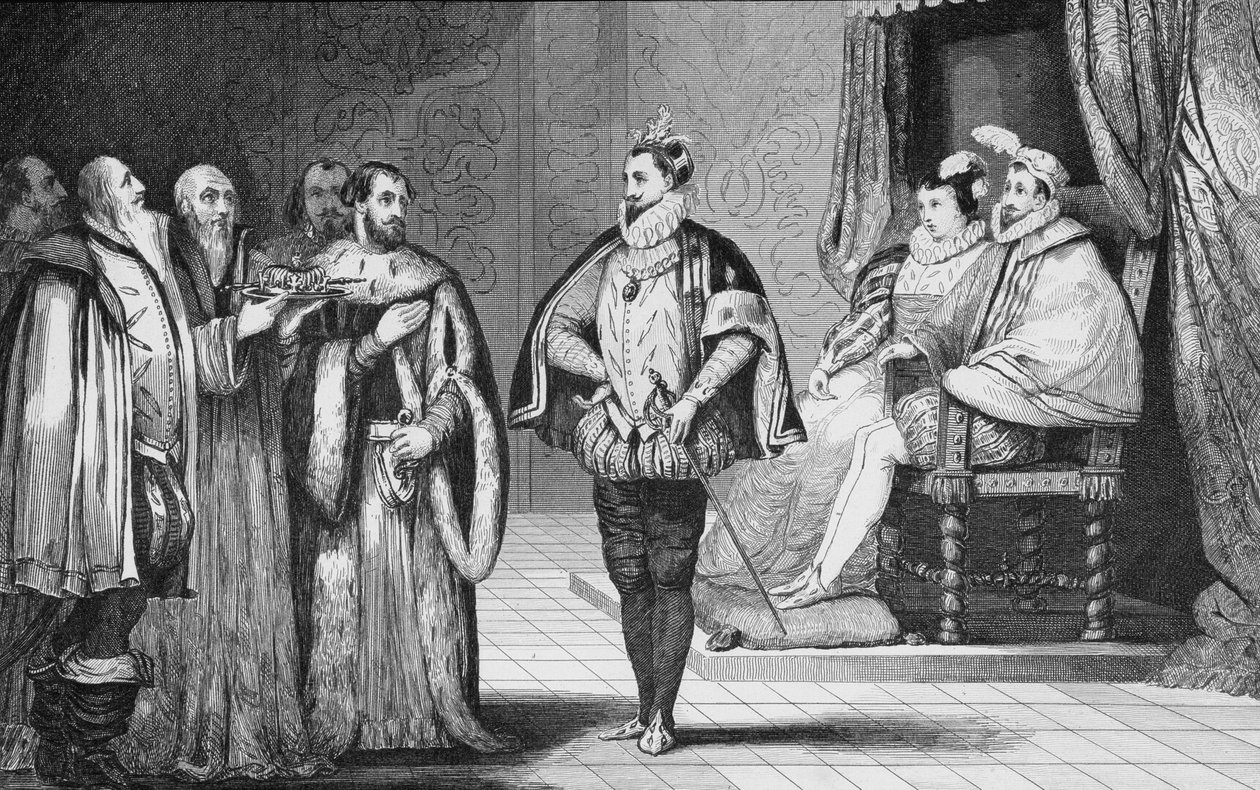 Charles IX (1550-74) får at vide af rigsdagen, at hans bror Henri d