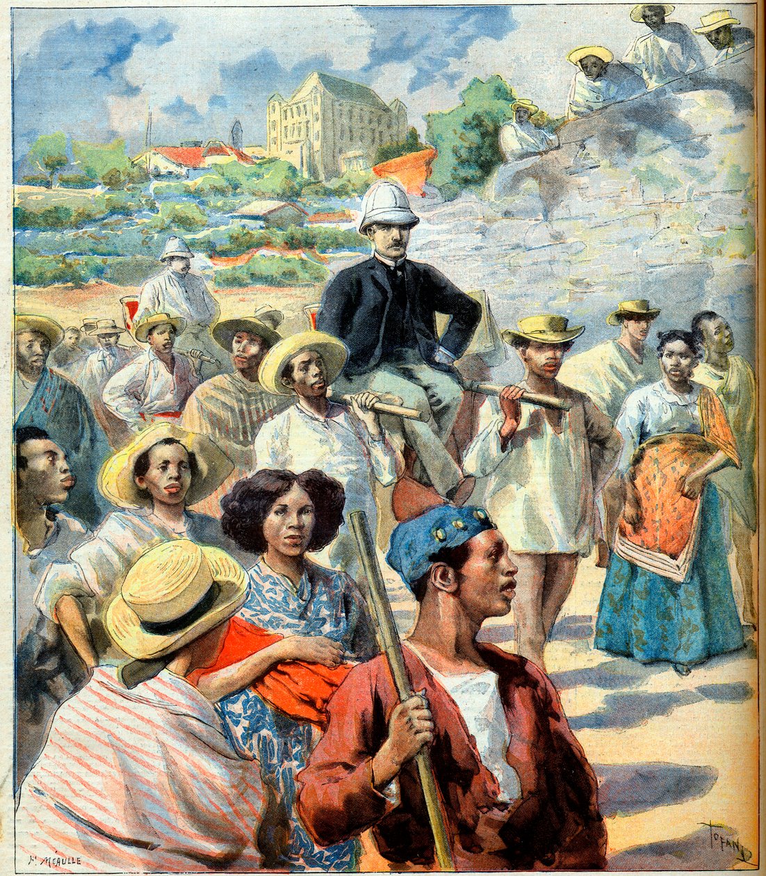 Charles Le Myre de Vilers (1833-1918) i Madagaskar (forsøg på forsoning mellem Tananarive-regeringen og Frankrig) illustration fra 