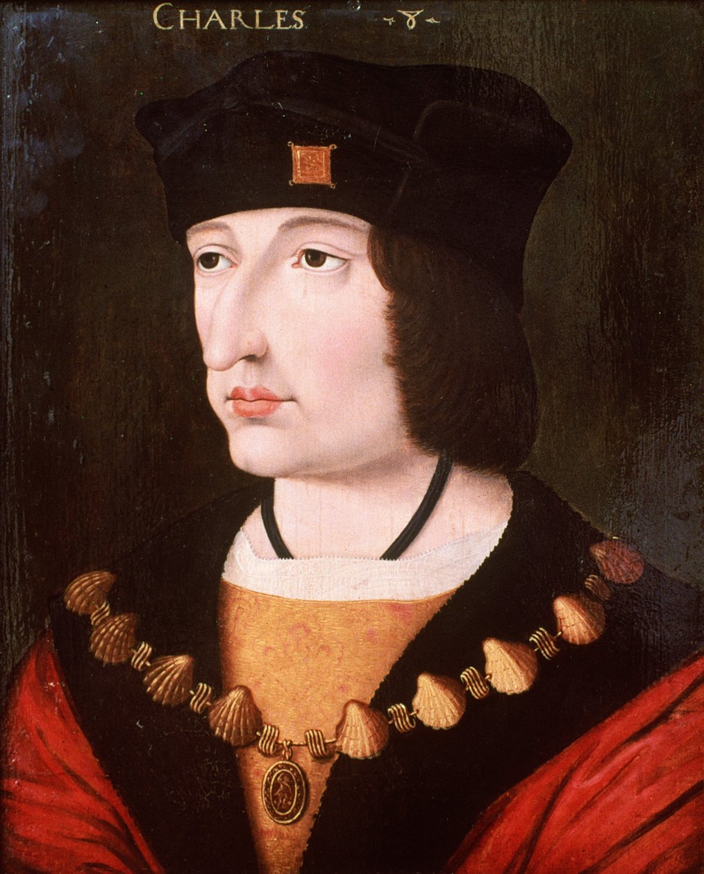 Charles VIII af Frankrig af French School