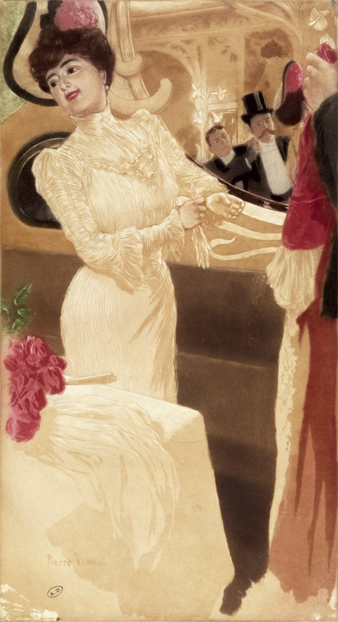 Hos Maxims, ca. 1900 af French School