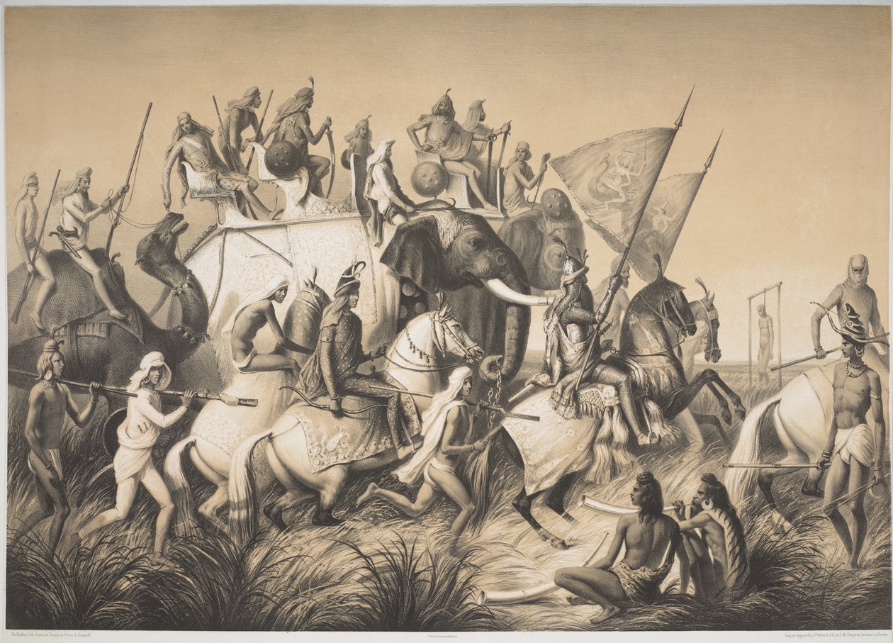 Chir Singh, sikhernes Maharaja med kongen af Punjab og hans følge fra 