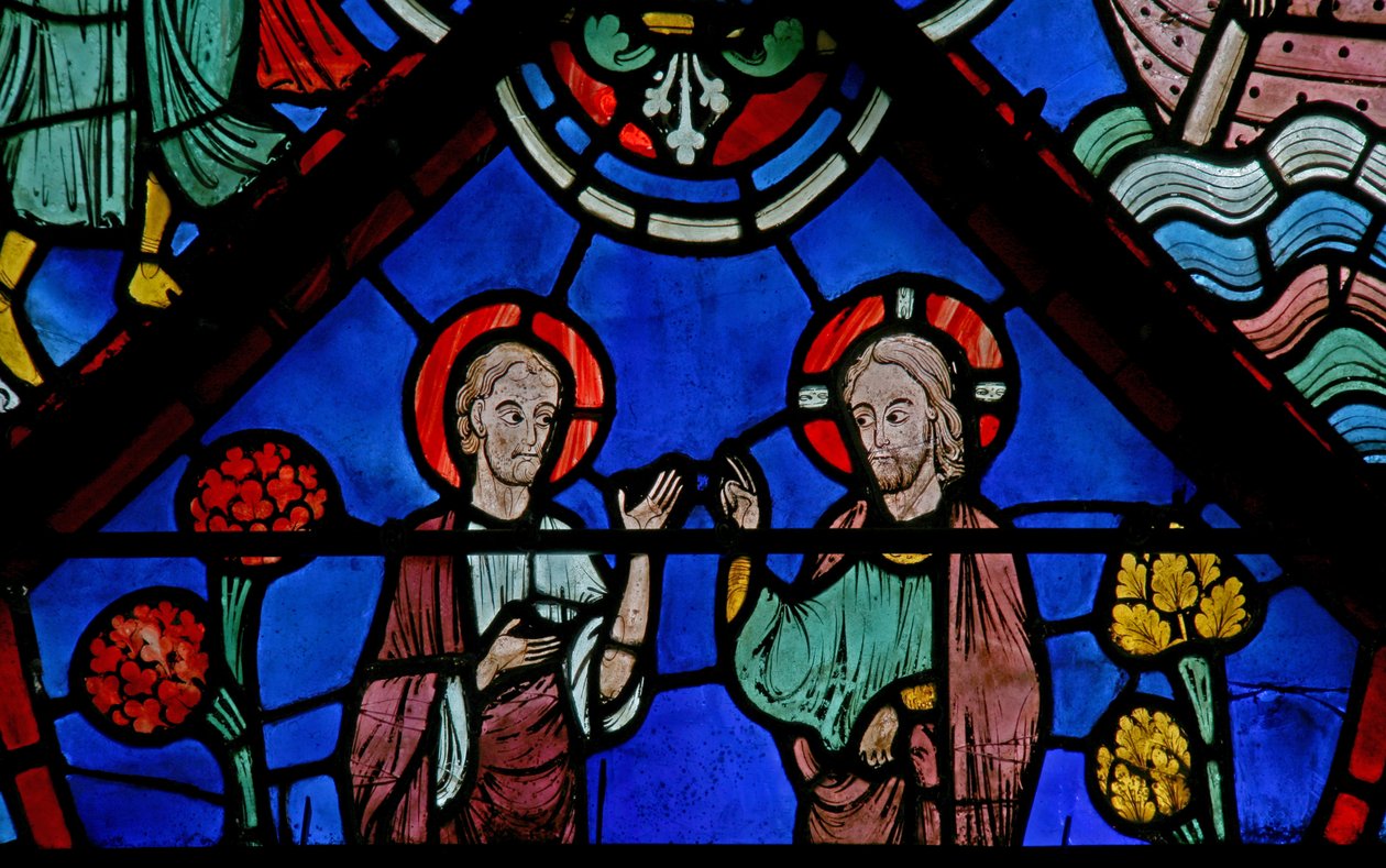 Kristus befaler St. Thomas (w23) af French School
