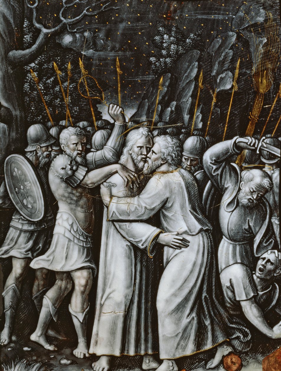 Kristus i Getsemane Have, Limoges, midten af 1500-tallet (emalje) af French School