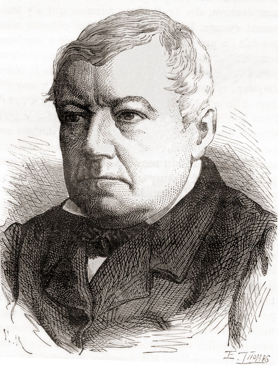 Christian Friedrich Schönbein, fra Les Merveilles de la Science, udgivet ca. 1870 (kobberstik) af French School
