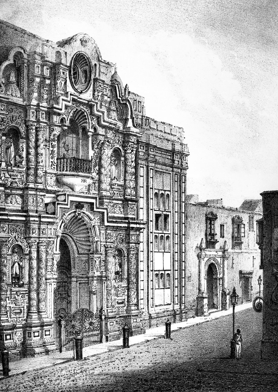Church of Mercy, Lima (gravering) af French School