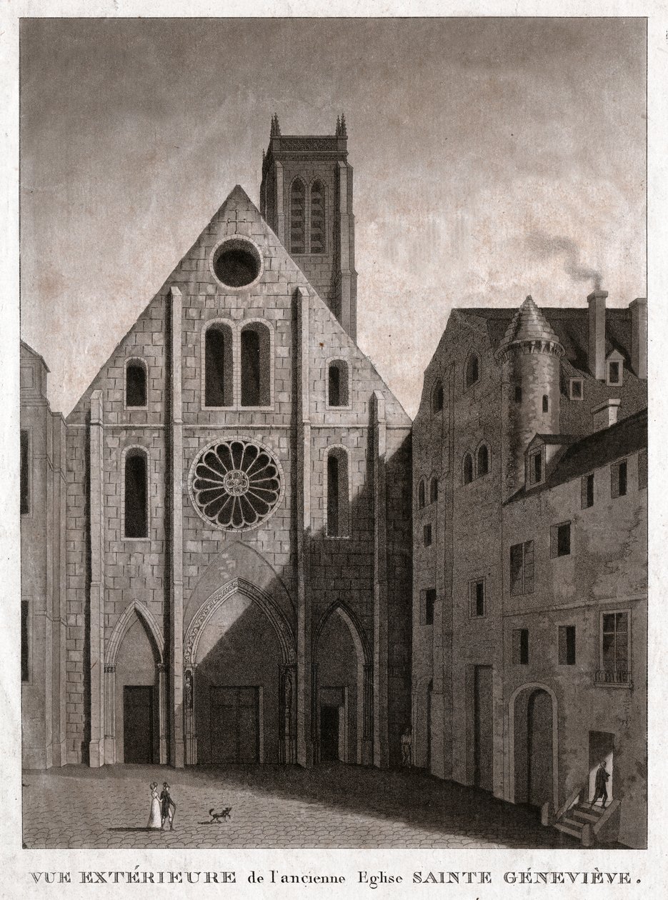 St. Genevieve kirke. (stik, ca. 1810) af French School