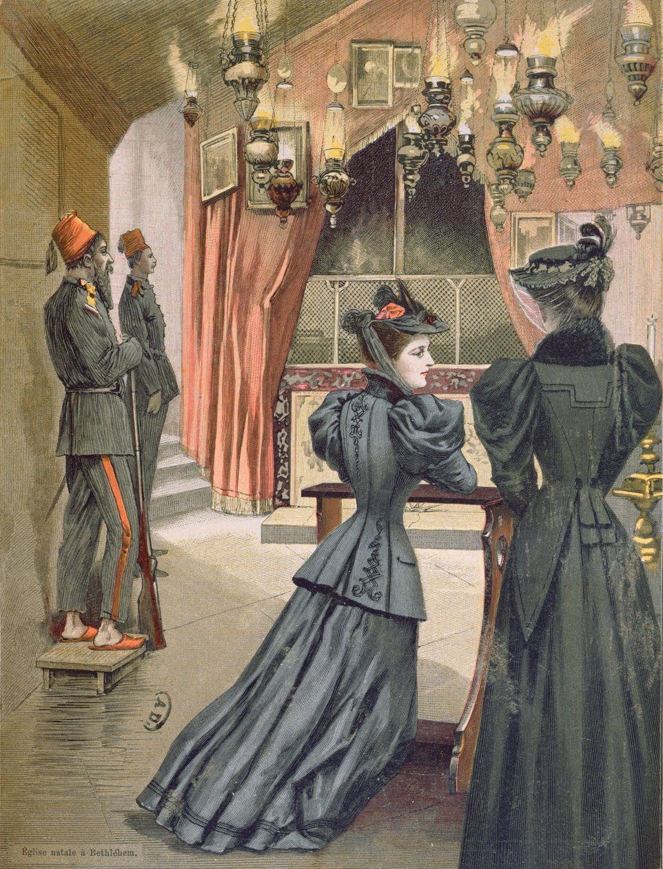 Fødselskirken, Bethlehem, 1894 af French School