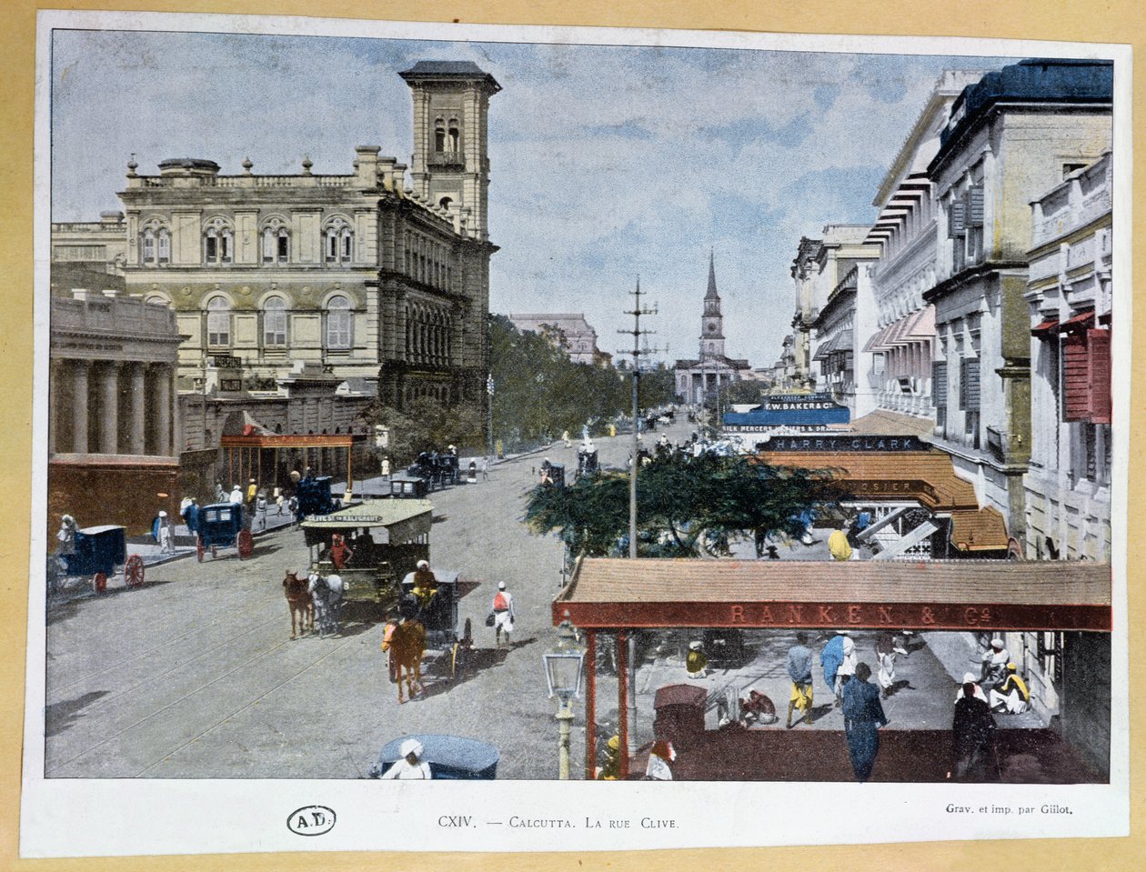 Clive Street, Calcutta, Indien af French School