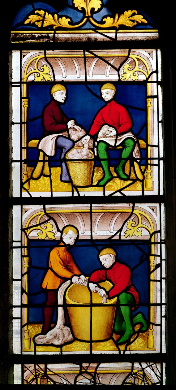 Cloth Merchants Window (detaljer) af French School