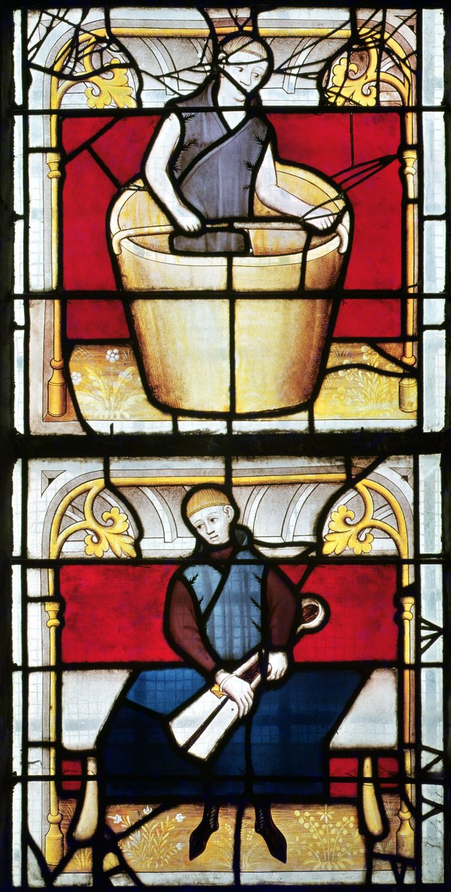 Cloth Merchants Window (detaljer) af French School