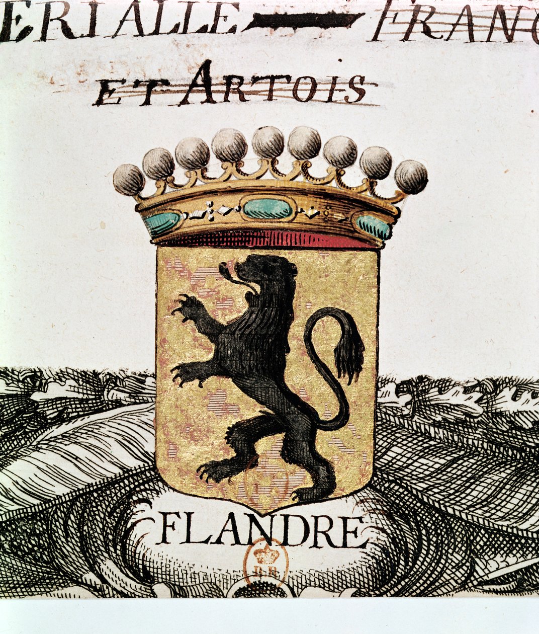 Flanderns våbenskjold af French School