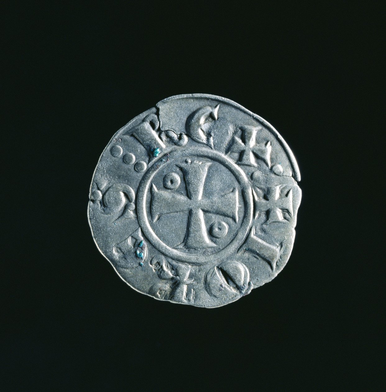 Mønt af Johannes af Brienne (ca. 1170-1237) af French School