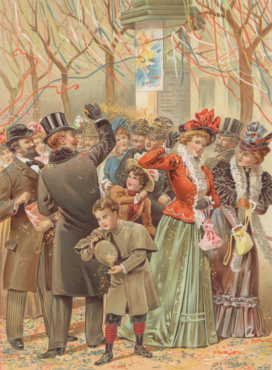 Konfetti (chromolitho) af French School