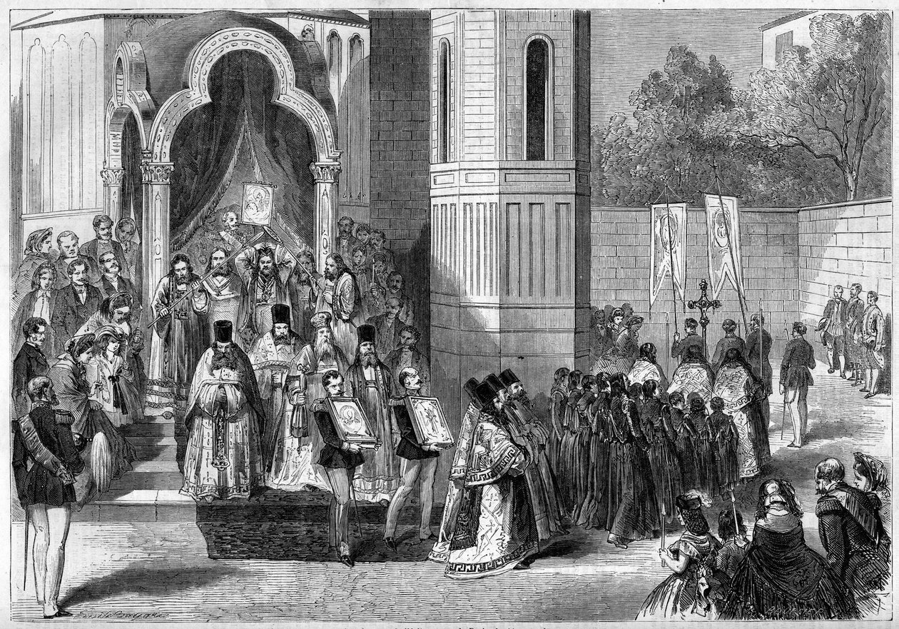 Indvielse af den russisk-ortodokse katedral Saint Alexander Nevsky, Paris, 11. september af French School