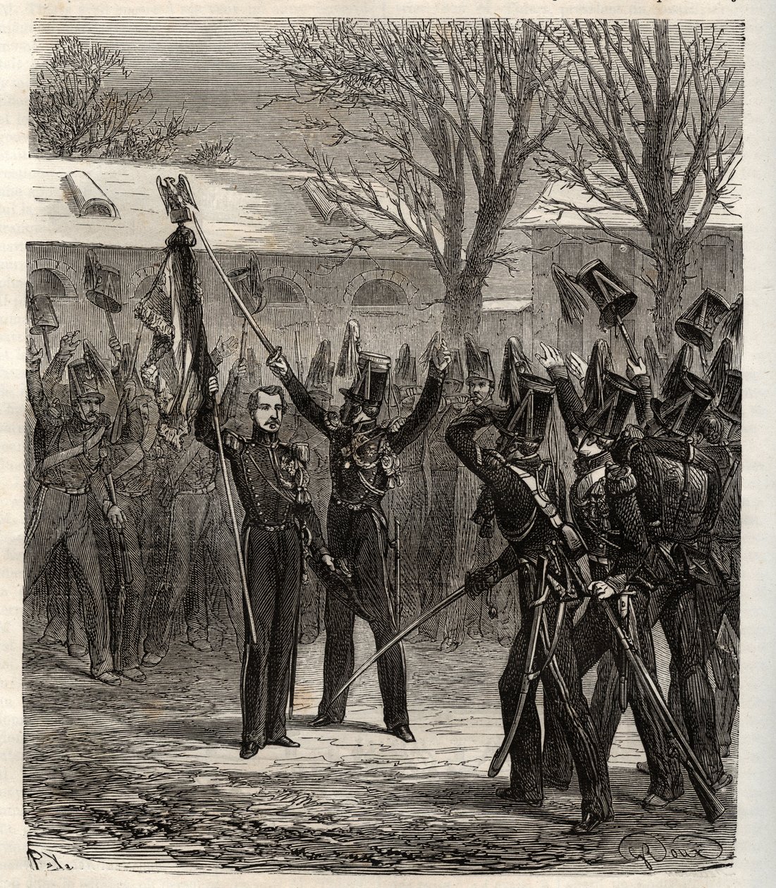 Sammensværgelse af Strasbourg 1836 ledet af prins Louis Napoleon, fremtidige Napoleon III, mod juli-monarkiet - Sammensværgelse af Strasbourg organiseret af den fremtidige kejser Napoleon III 1836 - mislykket forsøg på kup organiseret af Prins Louis Napole af French School