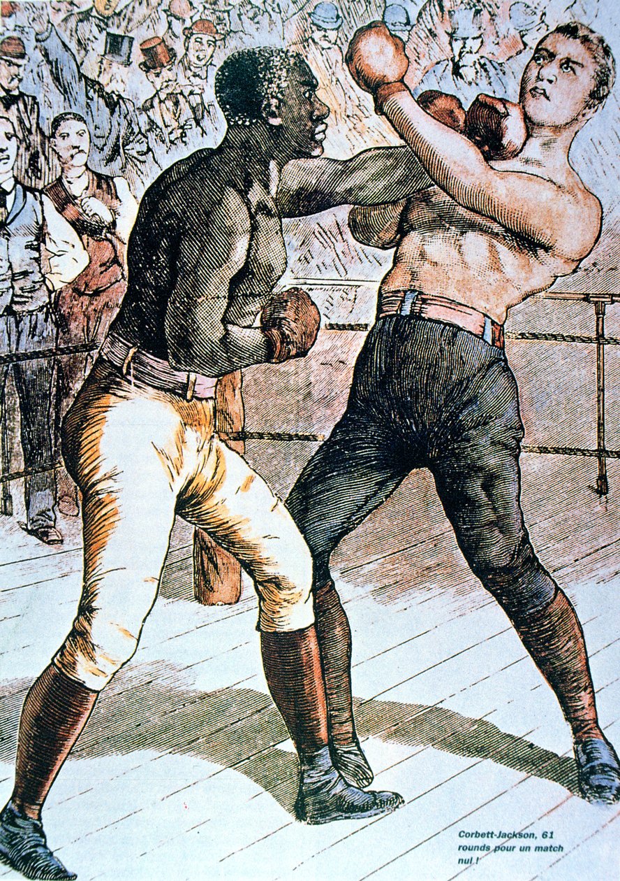 Corbett-Jackson: 61 runder uden kamp! 1891 af French School