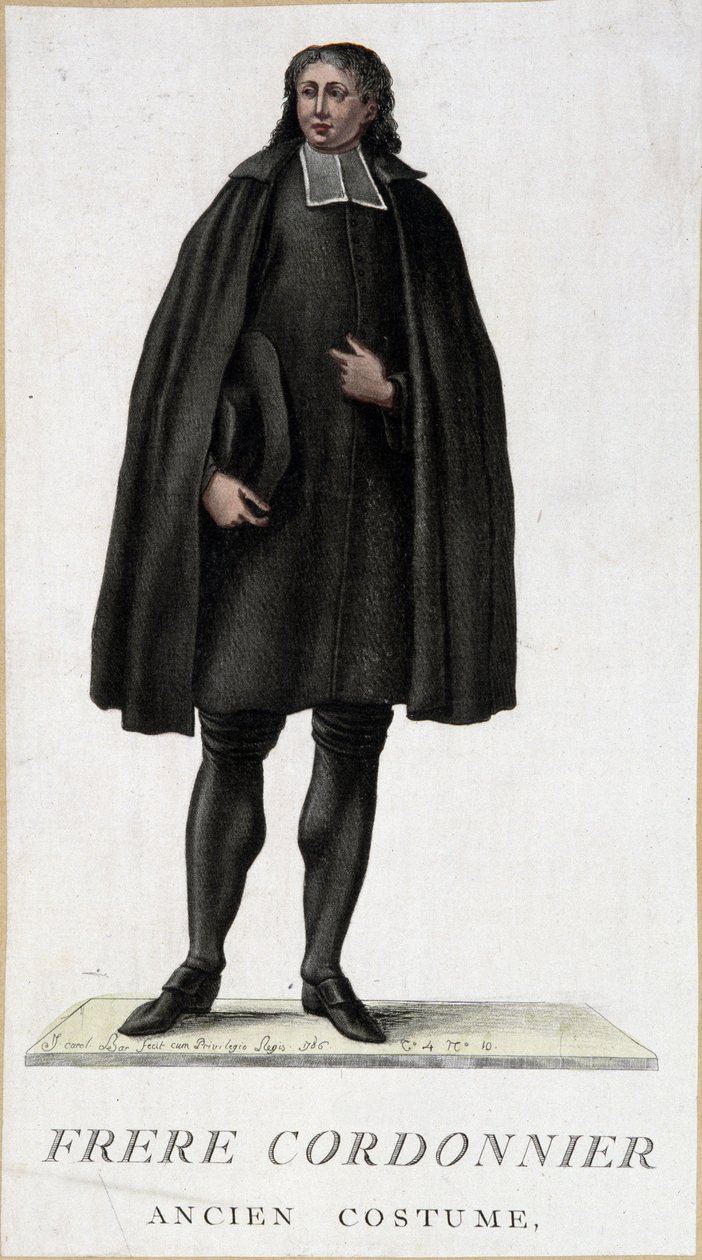 Kostume af bror skomager, gammelt kostume af French School