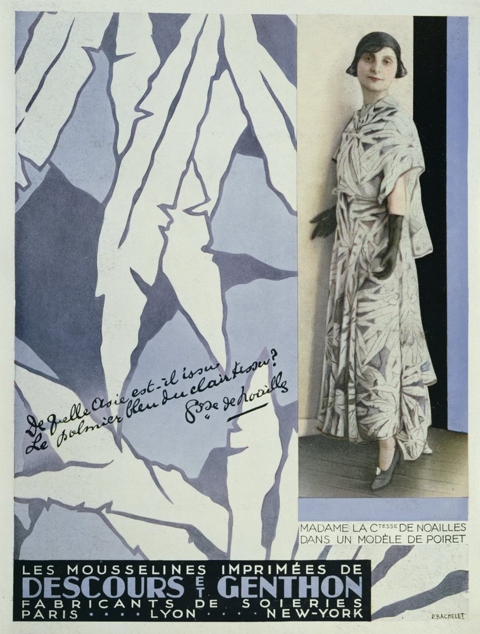 Grevinde Anna de Noailles (1876-1933) fra Vogue, 1930 af French School