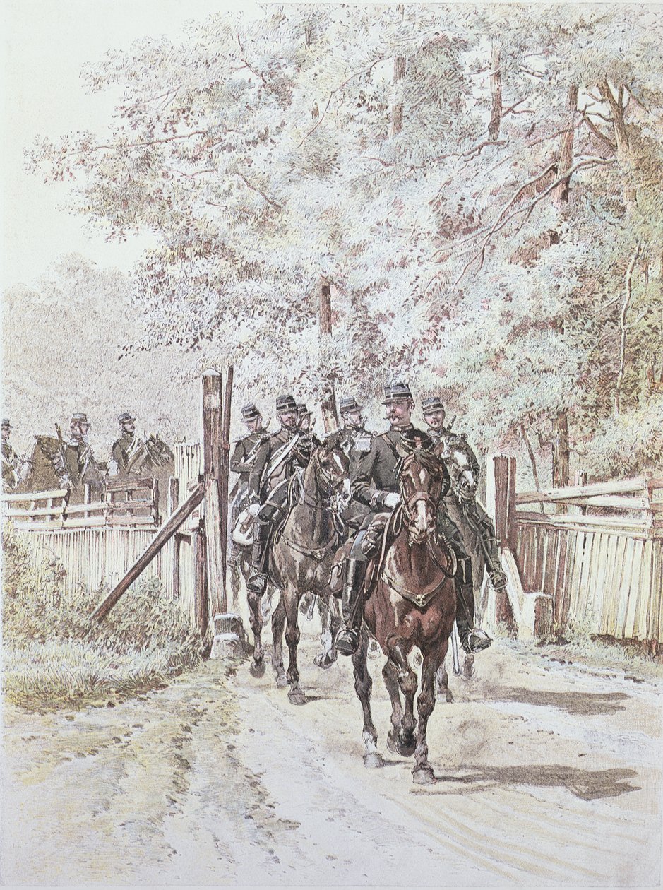 Landsgendarmeri, c.1887 af French School