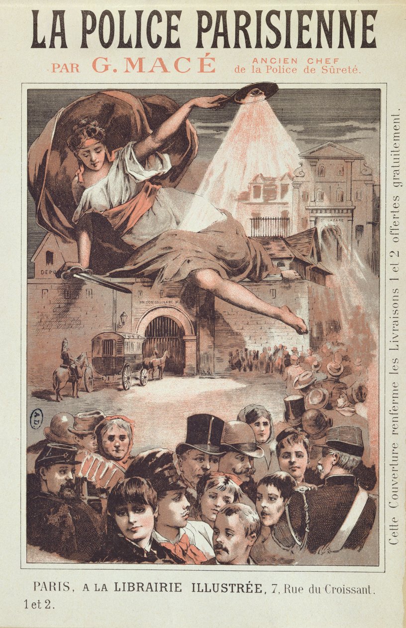 Forside af La Police Parisienne af G. Mace, tidligere leder af Paris Surete af French School