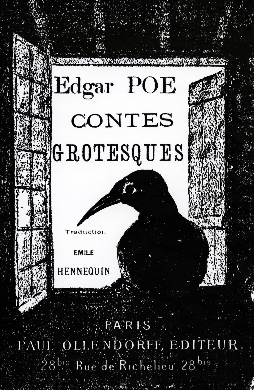 Omslag til Contes Grotesques af Edgar Allan Poe, udgivet i 1882 af French School