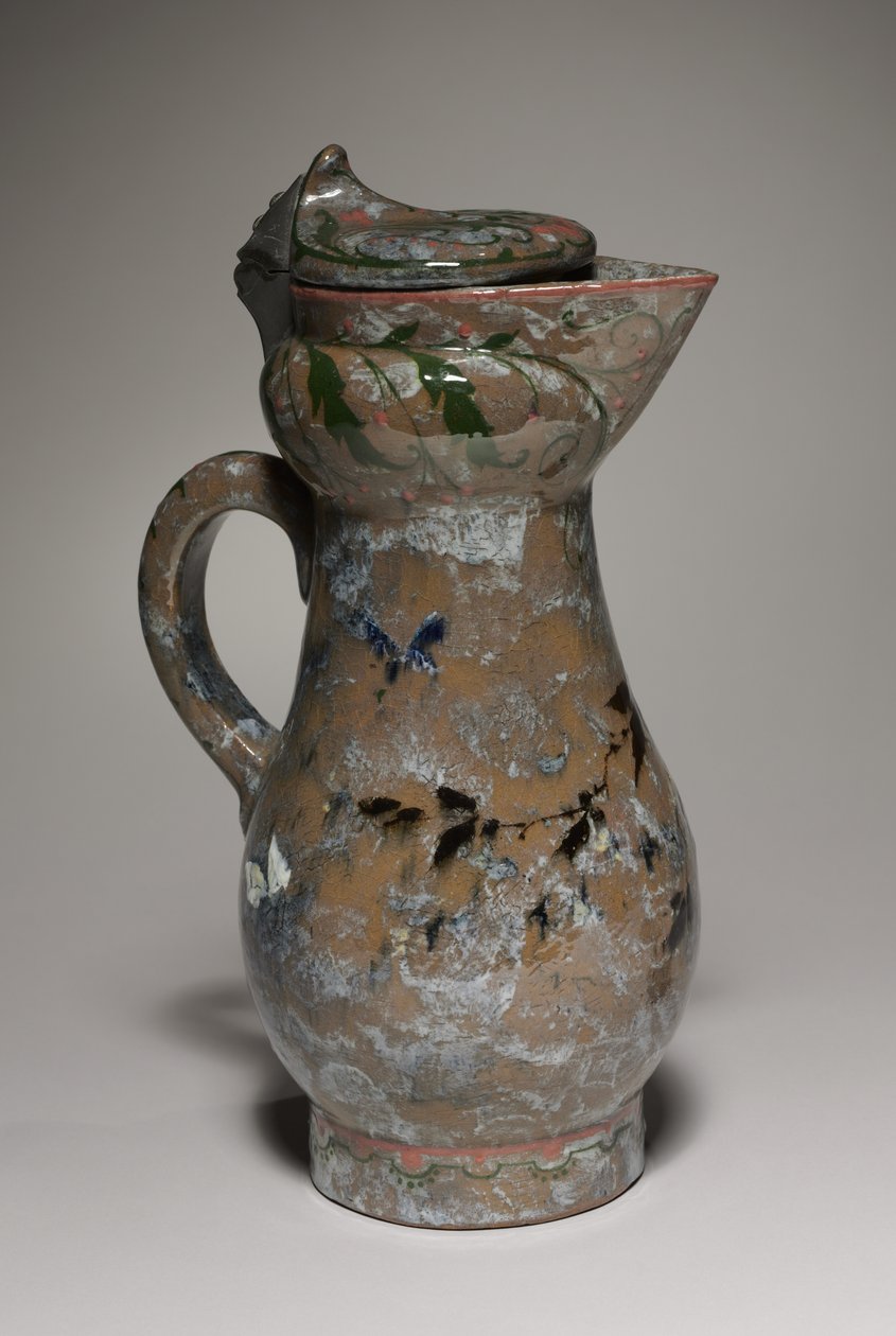 Covered Ewer, lavet af Haviland Factory i Auteuil, Frankrig, dekoreret af Charles Midoux, 1878-1882 af French School