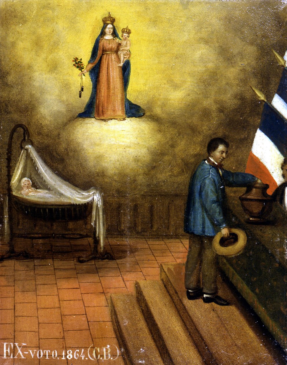 Vugge i et valgsted - ex-voto, Musée de Jouques af French School