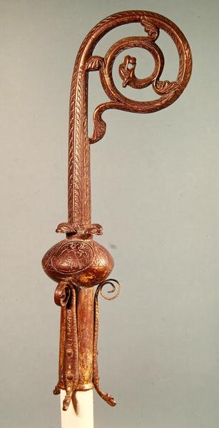 Crozier af kansler Guerin, biskop af Senlis fra 1213-27 (forgyldt metal) af French School