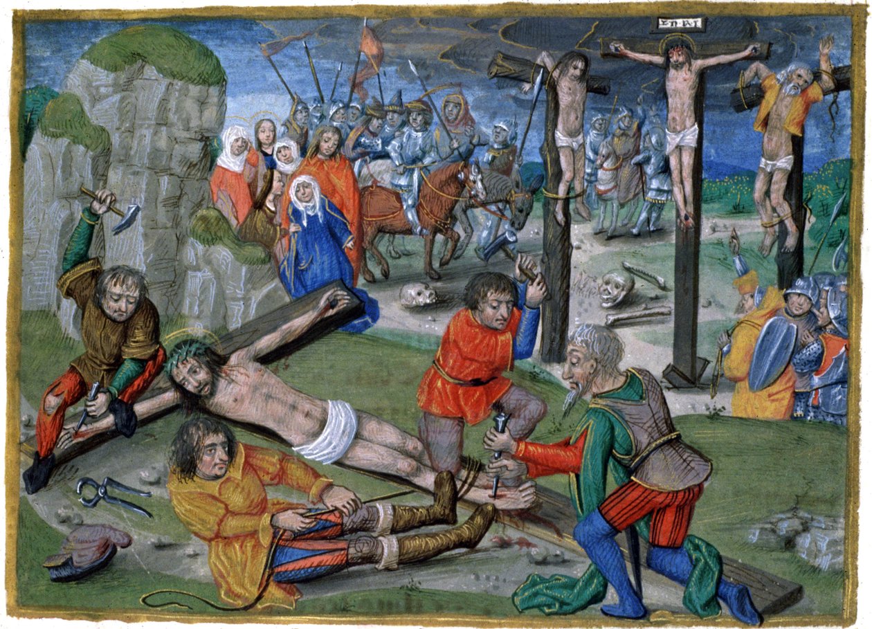 Jesu korsfæstelse af French School