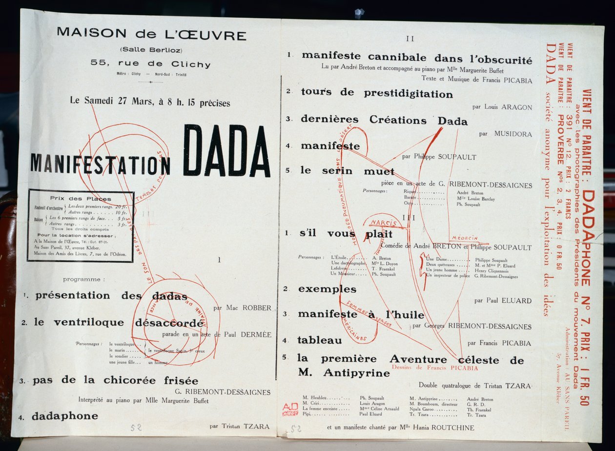 Dada Manifestation, c.1921 af French School