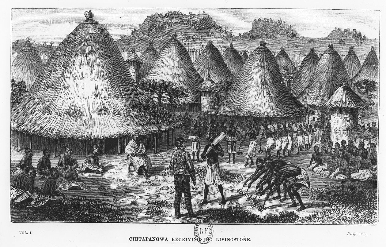 David Livingstone blev budt velkommen i en landsby i Great Lakes-regionen i Centralafrika af French School