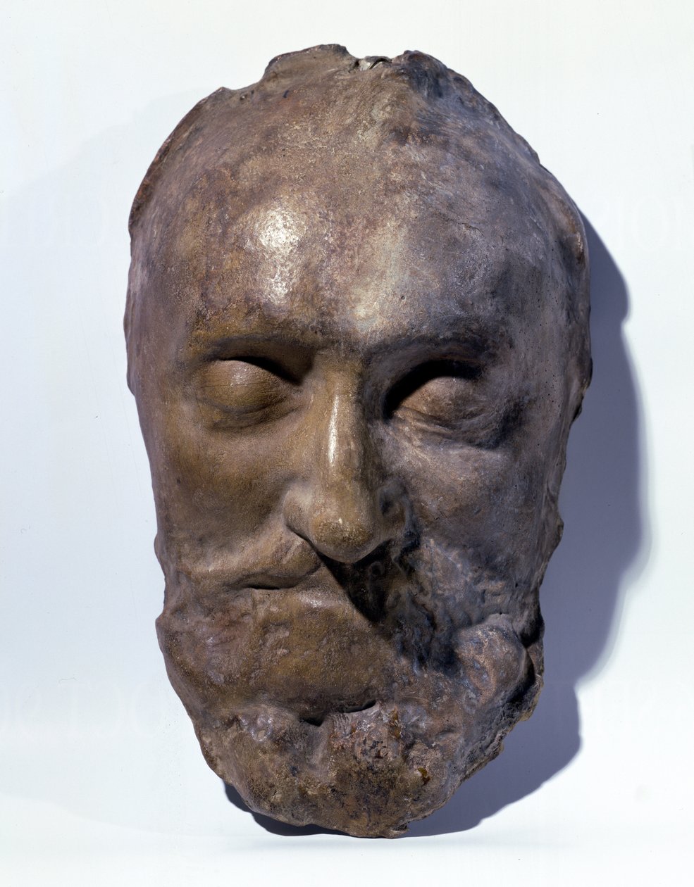 Dødsmaske af Henri IV (1553-1610) Konge af Frankrig (voks) af French School