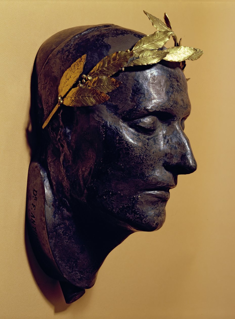 Napoleon Bonapartes dødsmaske (1769-1821) af French School