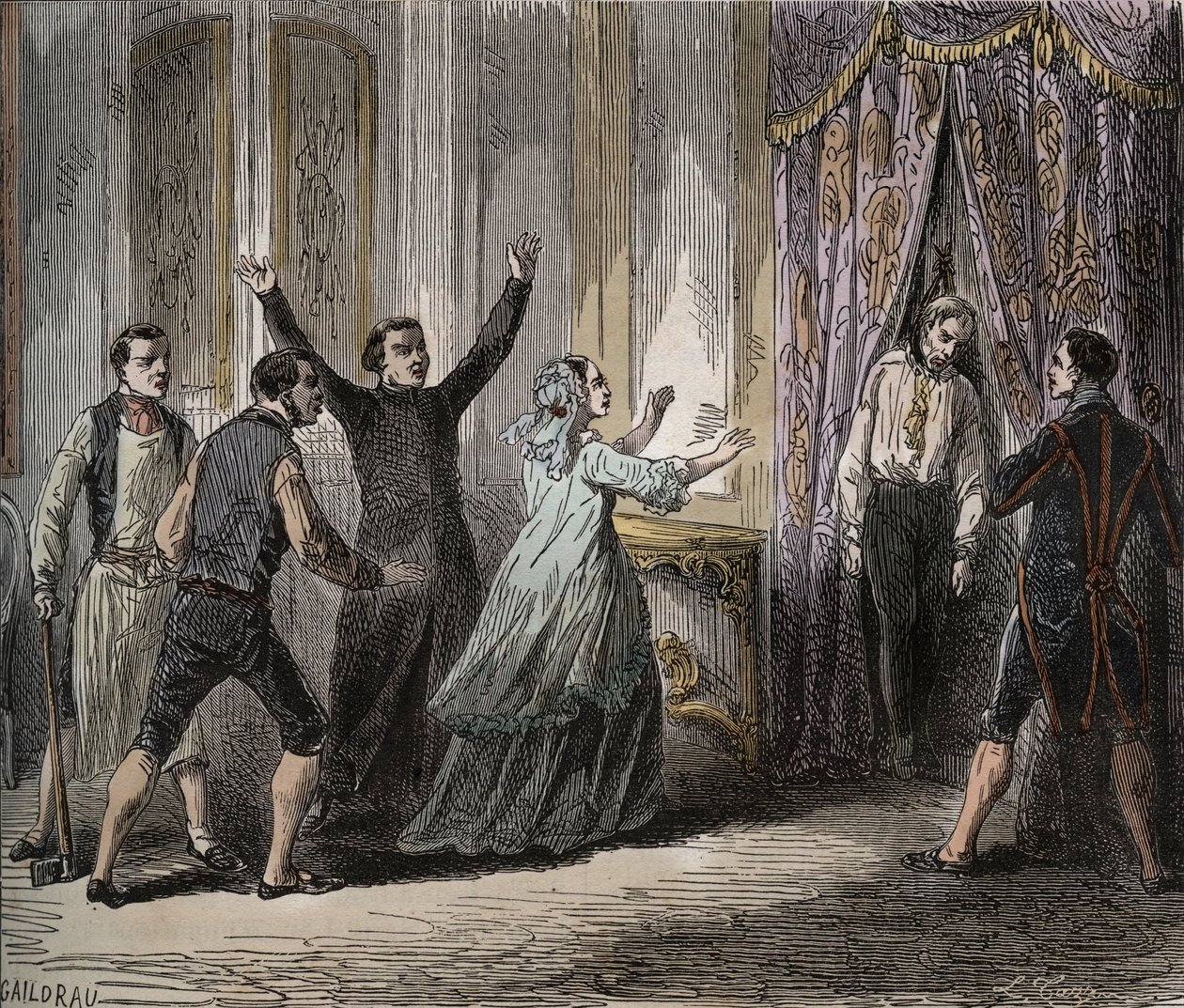 Louis Henri Joseph de Bourbons død, prins af Conde (Louis VI Henry af Bourbon Conde) - Prinsen af Condes død (Louis VI Henry af Bourbon Conde) af French School
