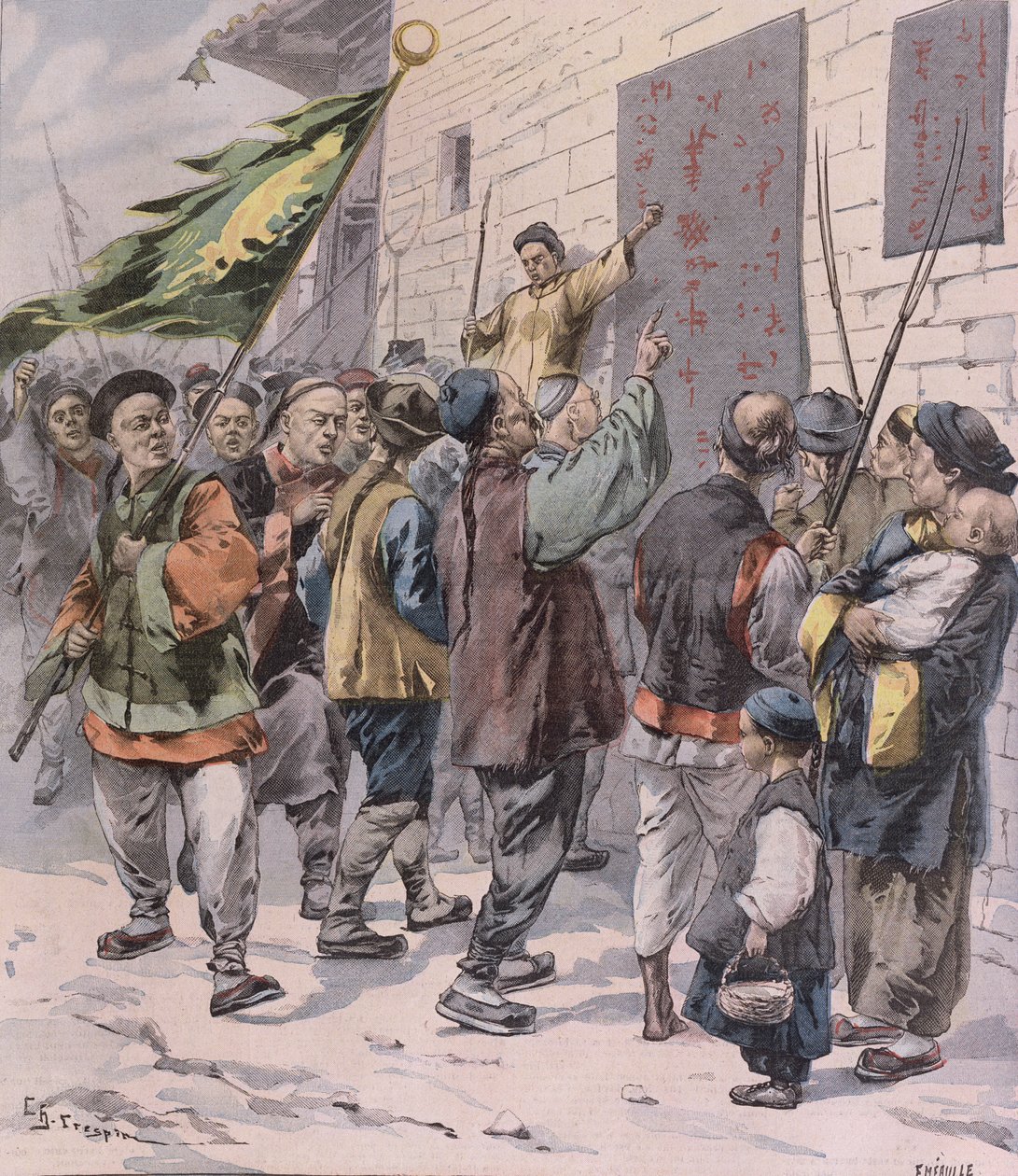 Death to the Foreigners, fra Le Petit Parisien, 15. juli 1900 af French School