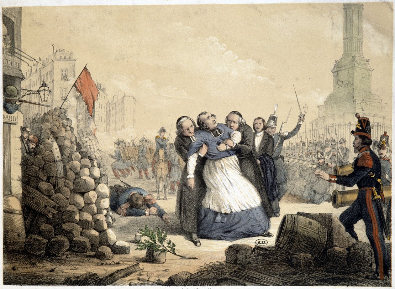 Denis Affre, ærkebiskop af Paris, martyr (25. juni 1848) af French School