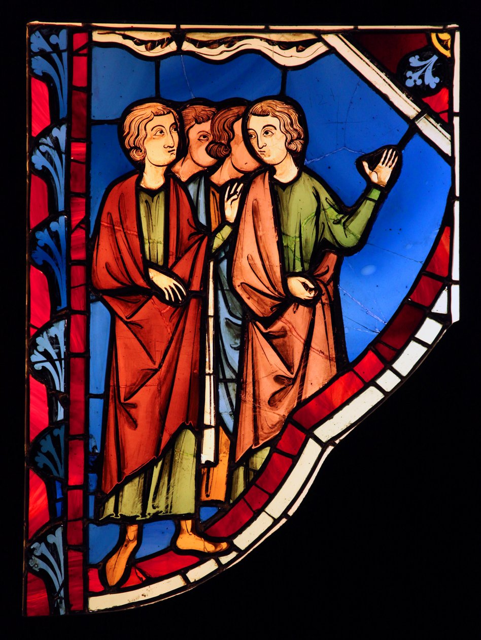 Afbilder en gruppe mennesker, ex Ste Chapelle, Bay G af French School